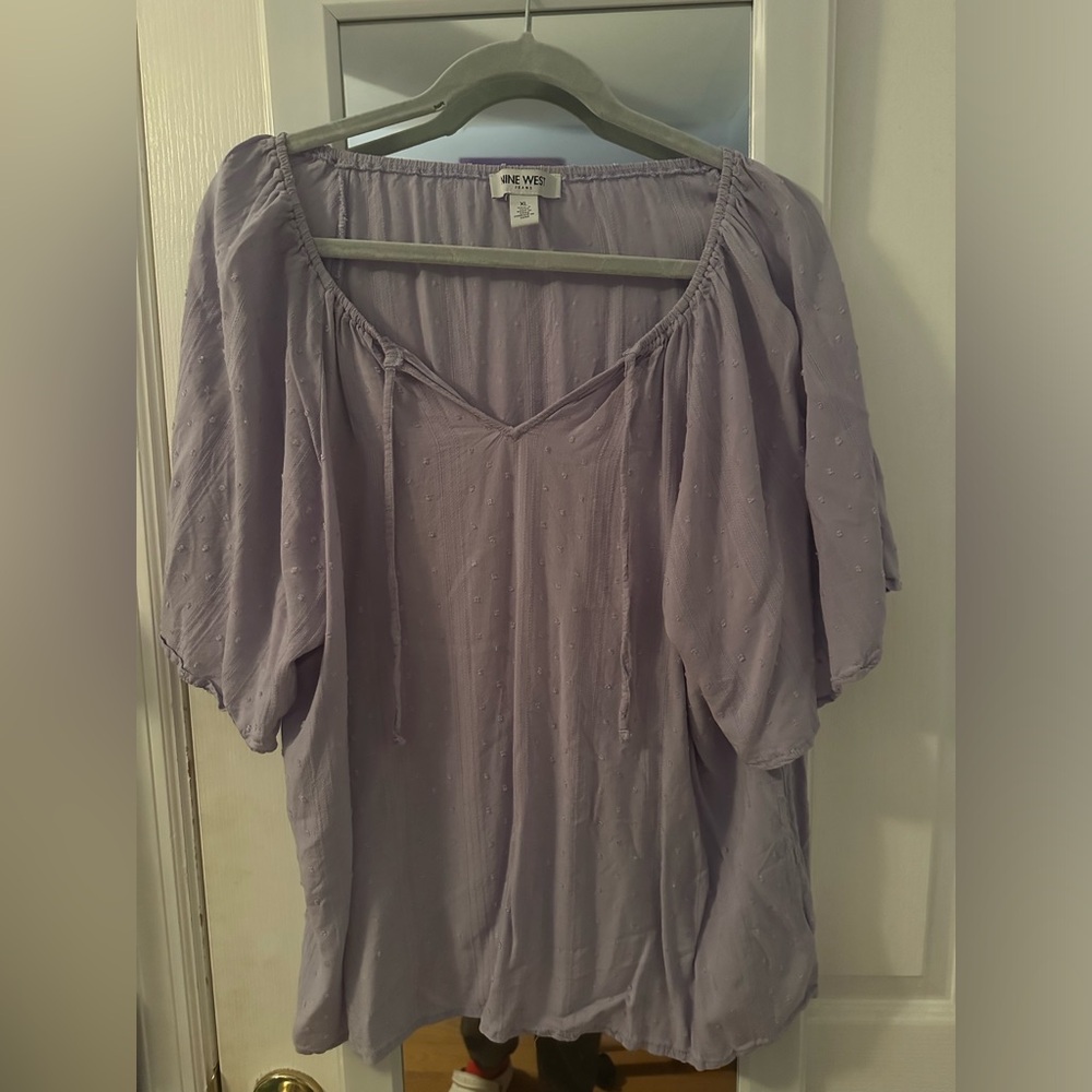 Nine West Lavender Blouse